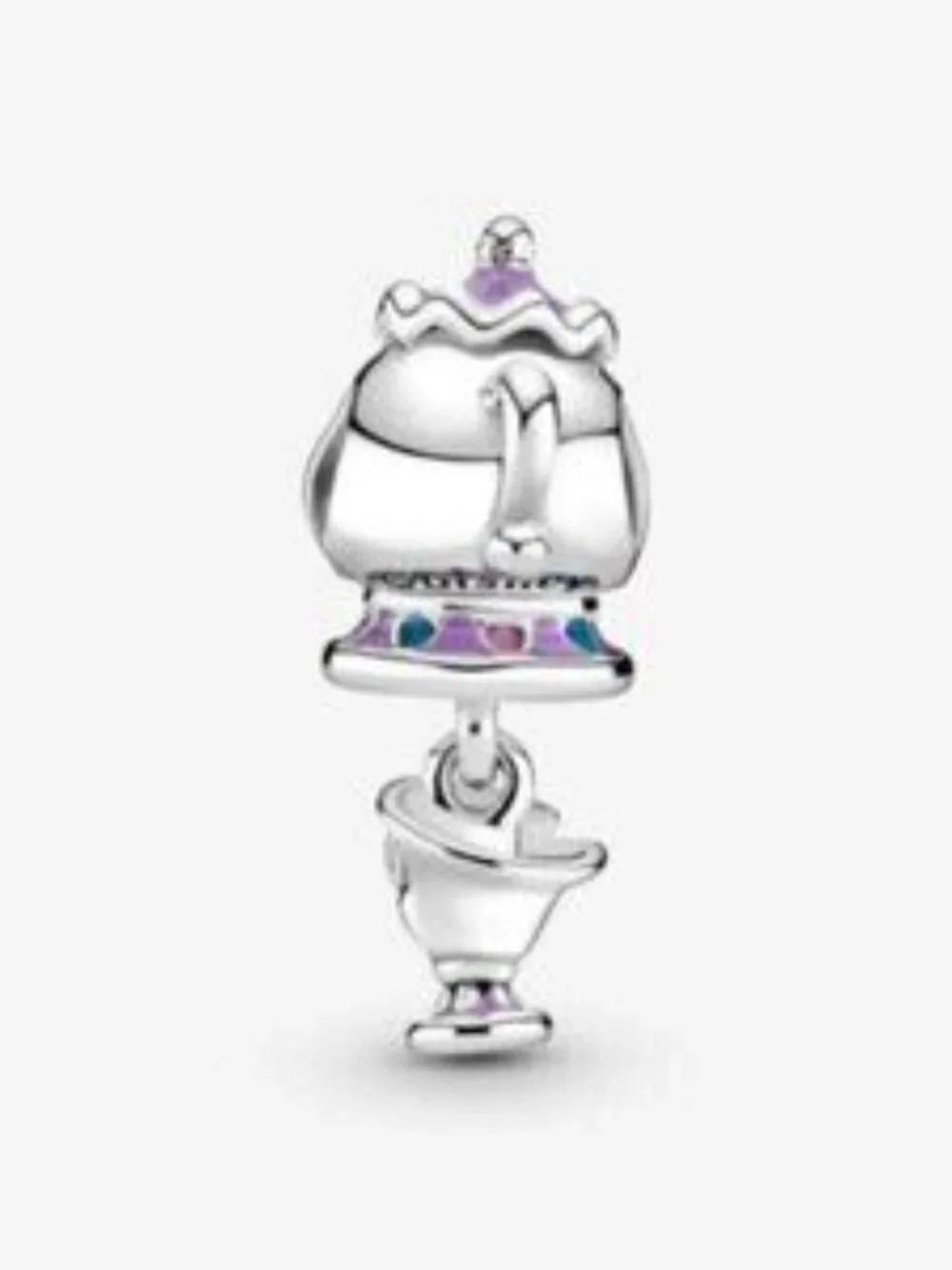 Pandora Disney Beauty and the Beast Mrs. Potts and Chip Dangle Charm